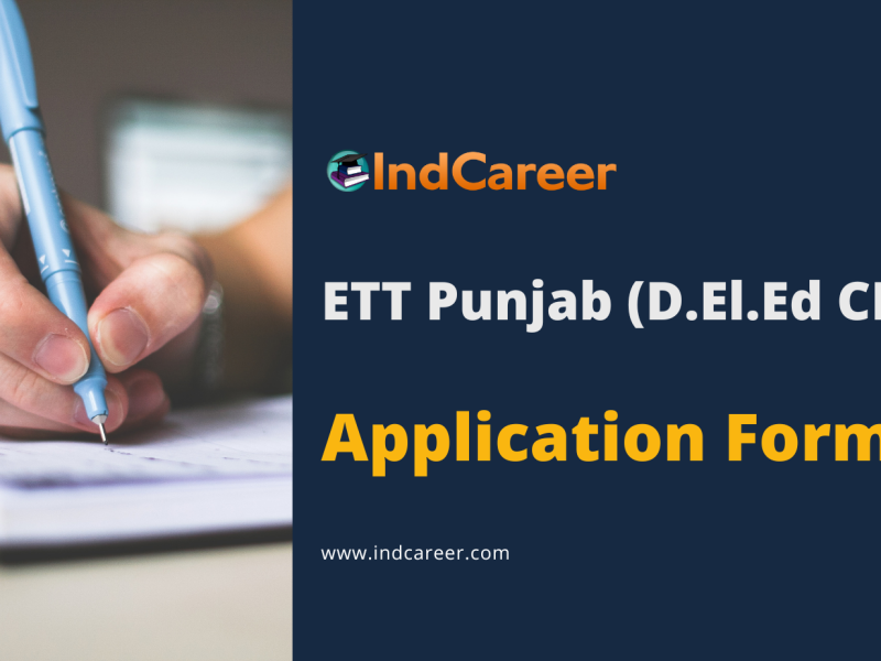 ETT Punjab (D.El.Ed CET) Application Form