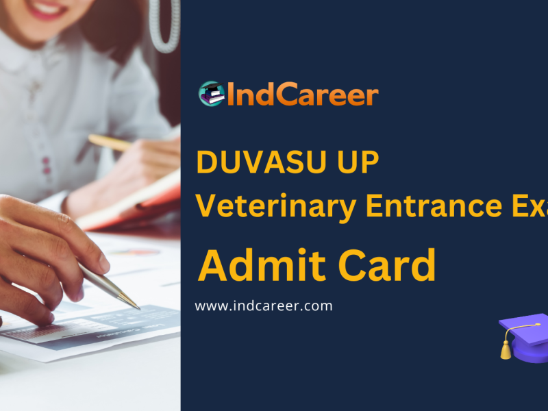 DUVASU UP Veterinary Entrance Exam Admit Card