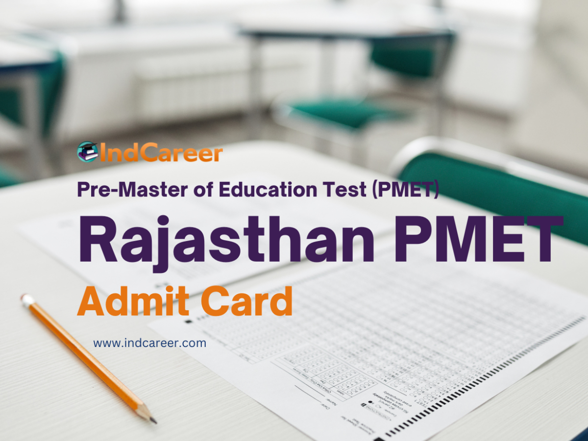 Rajasthan PMET Admit Card
