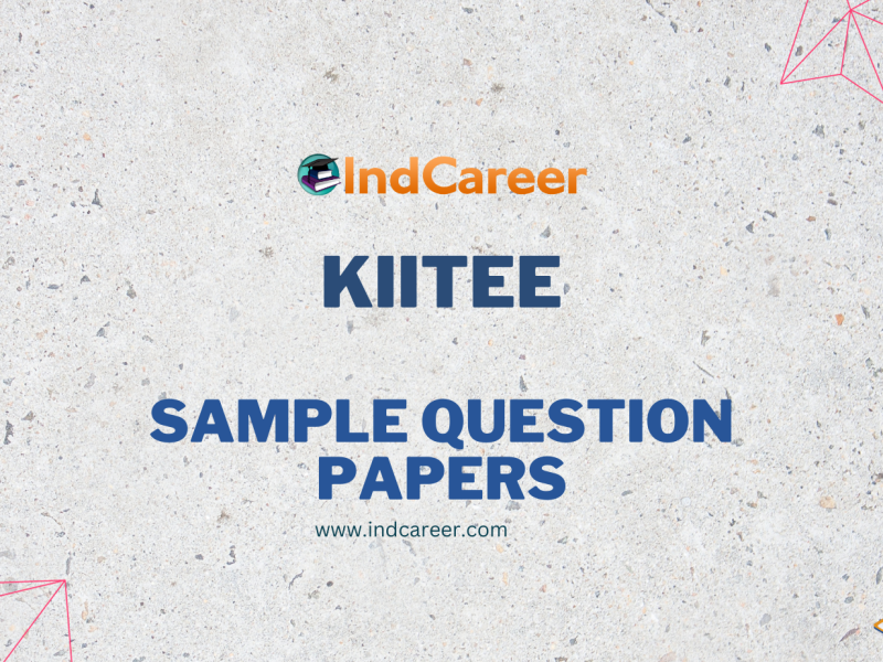 KIITEE Sample Question Papers