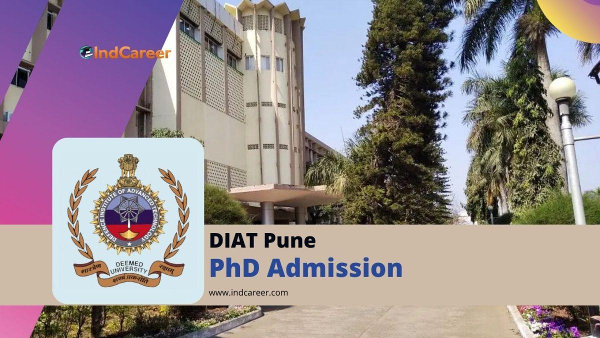 DIAT Pune PhD Admission