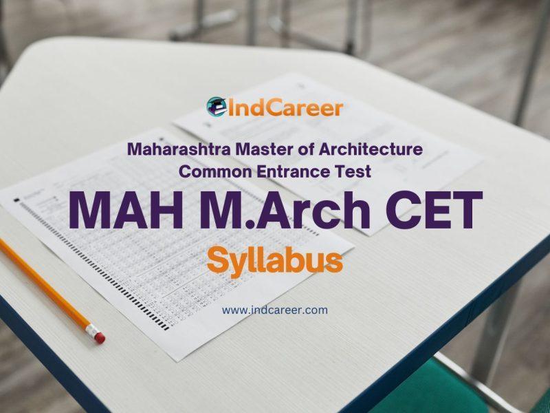 MAH M.Arch CET Syllabus