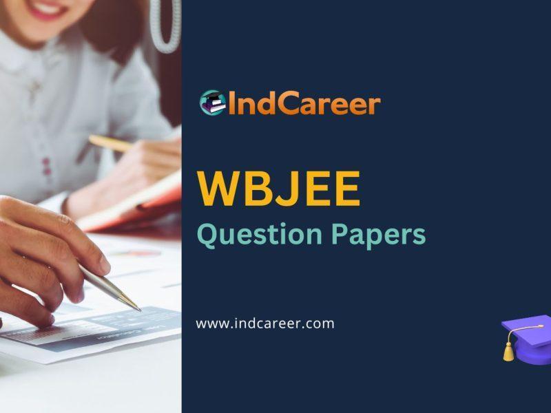 WBJEE Previous Year Question Papers