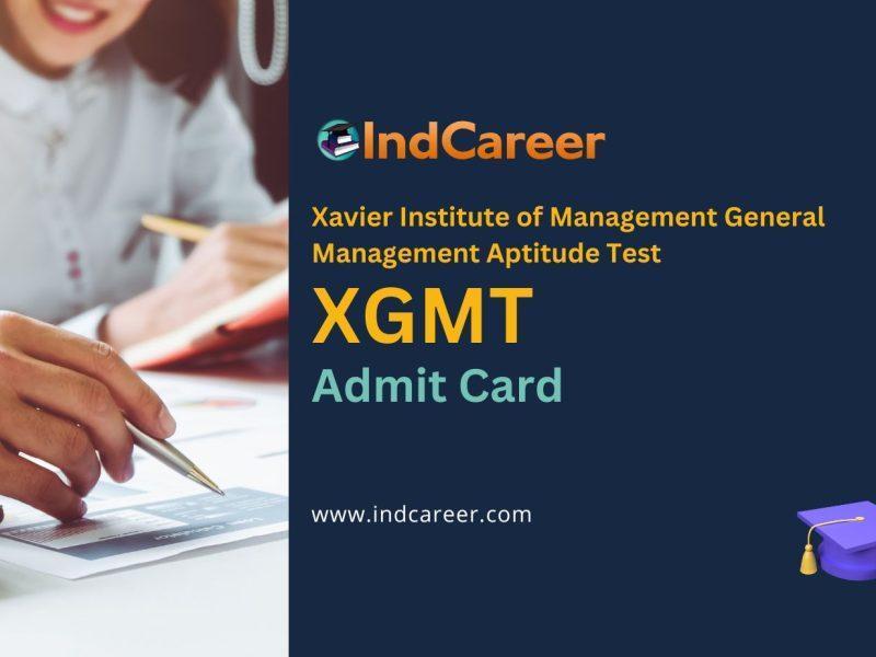XGMT Admit Card