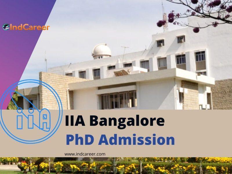 IIA Bangalore PhD Admission