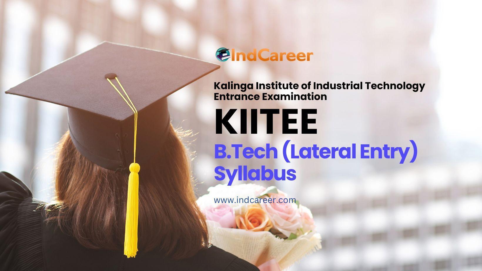 KIITEE B.Tech (Lateral Entry) Syllabus