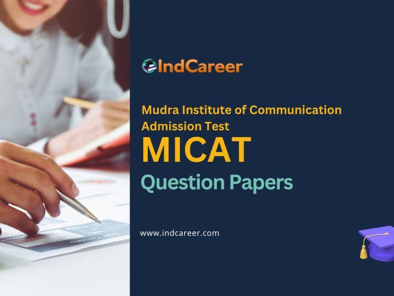 MICAT Previous Year Question Papers