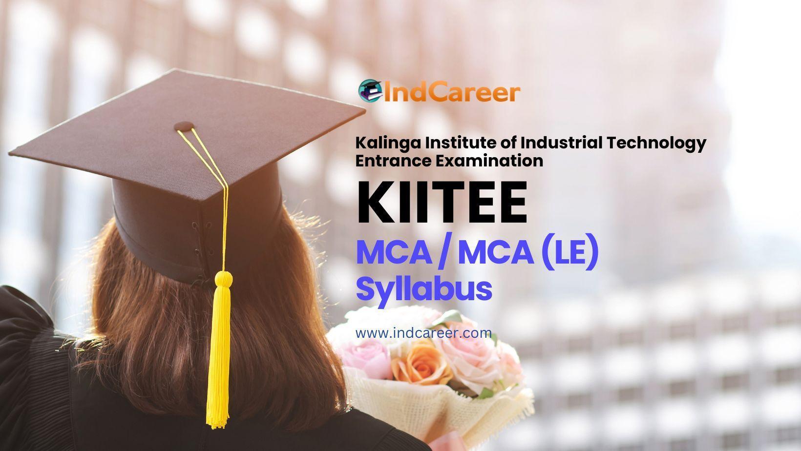KIITEE MCA / MCA (LE) Syllabus