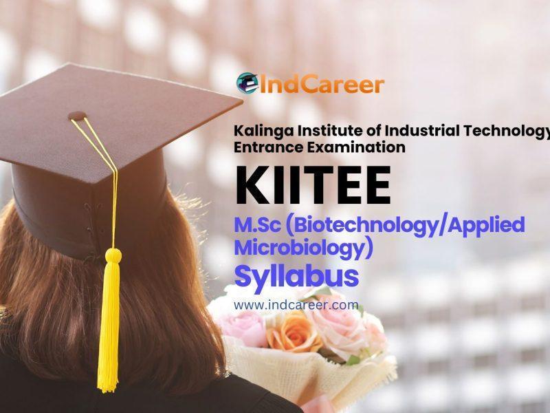 KIITEE M.Sc (Biotechnology/Applied Microbiology) Syllabus
