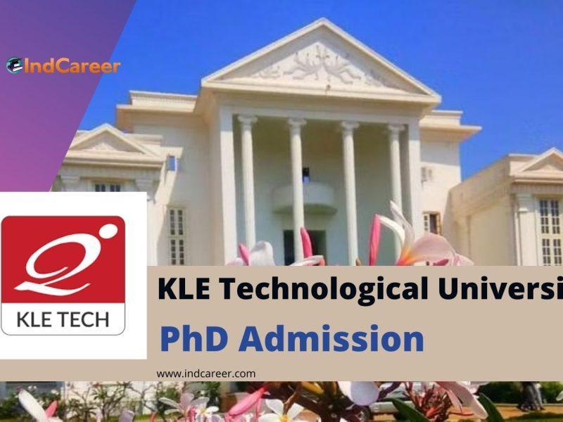 KLE Technological University PhD Admission