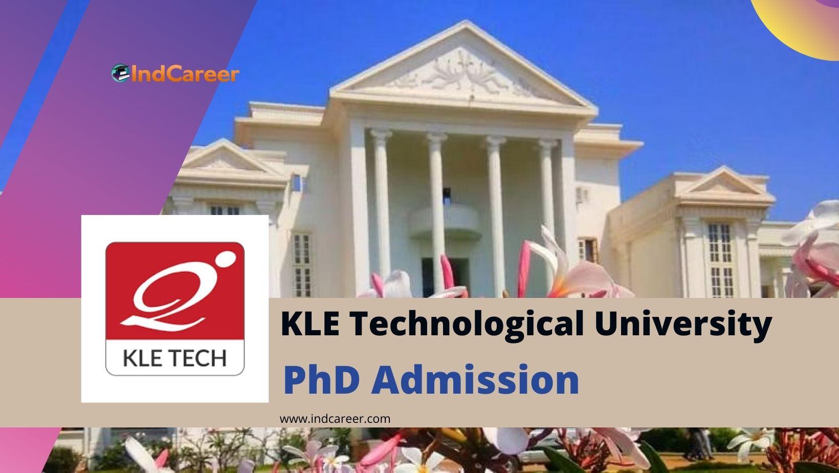 KLE Technological University PhD Admission