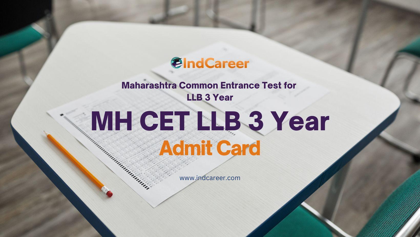 MH CET LLB 3 Year Admit Card
