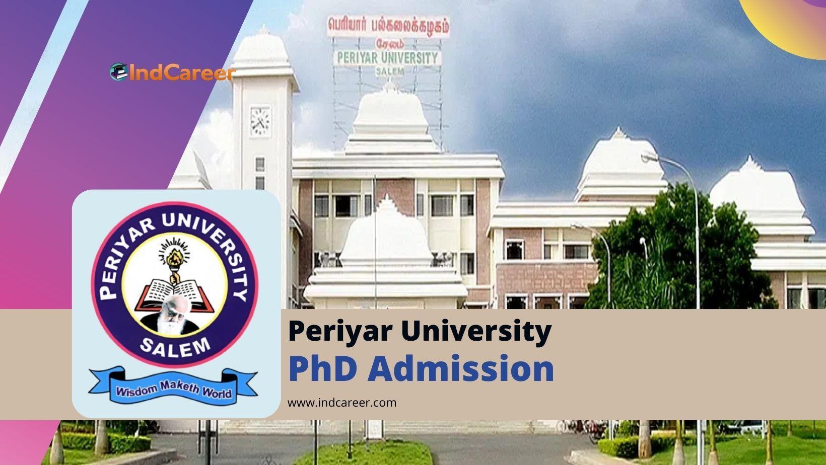 Periyar University PhD Admission