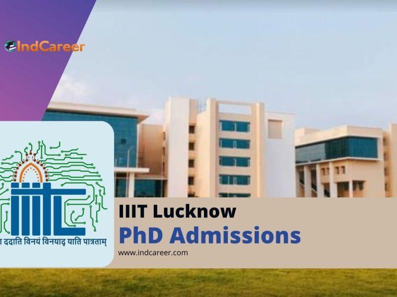 IIIT Lucknow PhD Admission