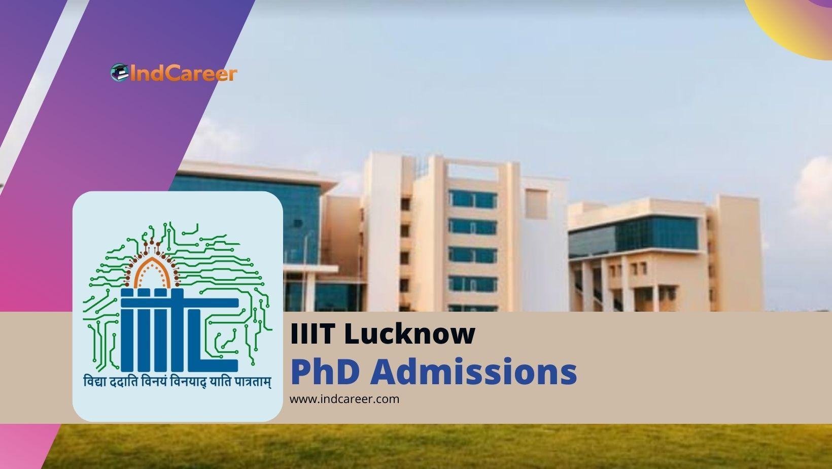 IIIT Lucknow PhD Admission