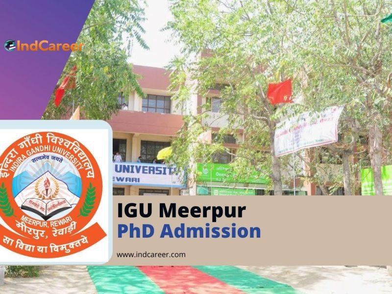 IGU Meerpur PhD Admission: Important Dates and Application Form