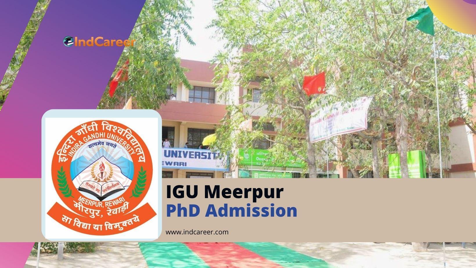 IGU Meerpur PhD Admission: Important Dates and Application Form
