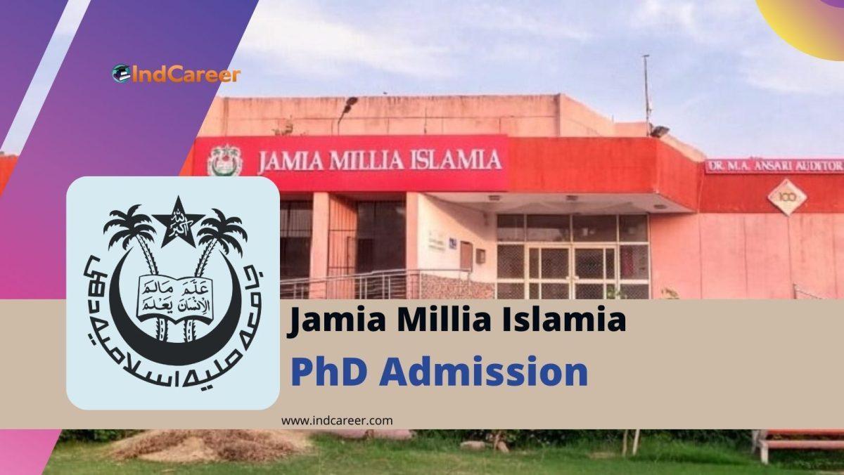 Jamia Millia Islamia PhD Admissions
