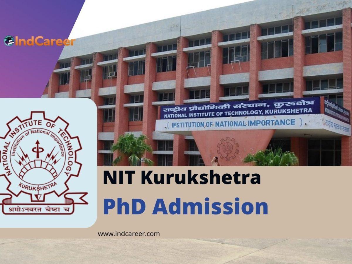 NIT Kurukshetra PhD Program Admission