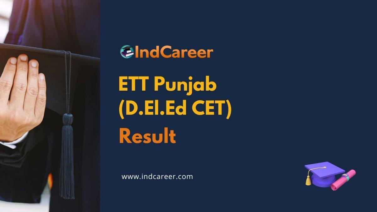 Punjab D.El.Ed CET