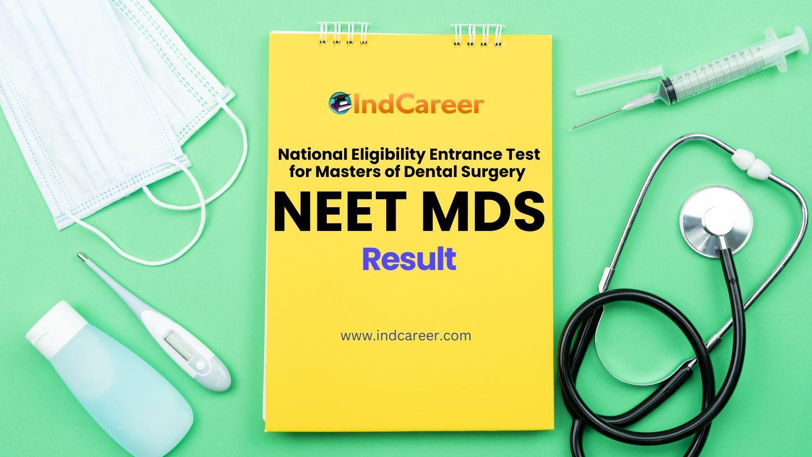 NEET MDS Result