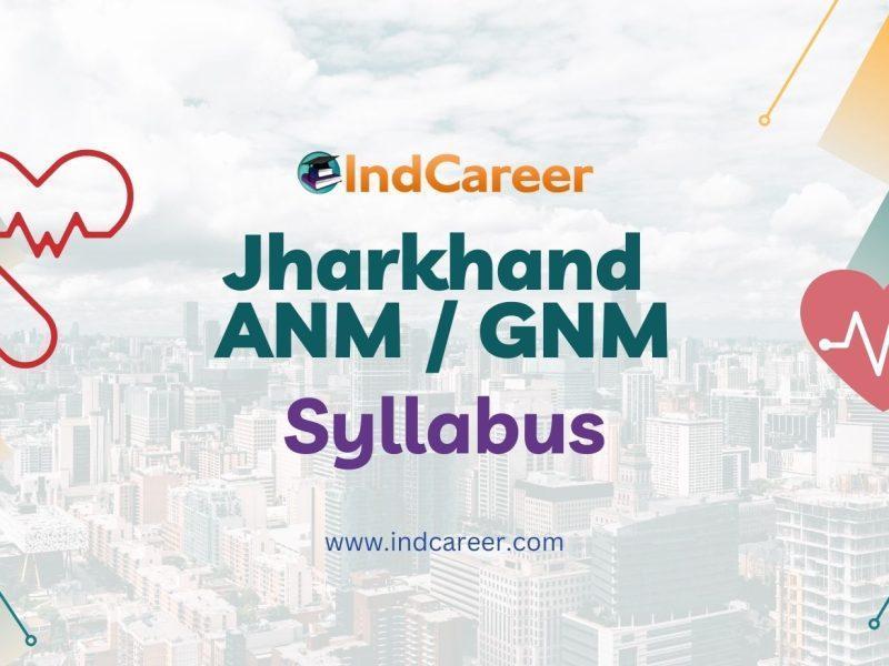 Jharkhand ANM GNM Syllabus