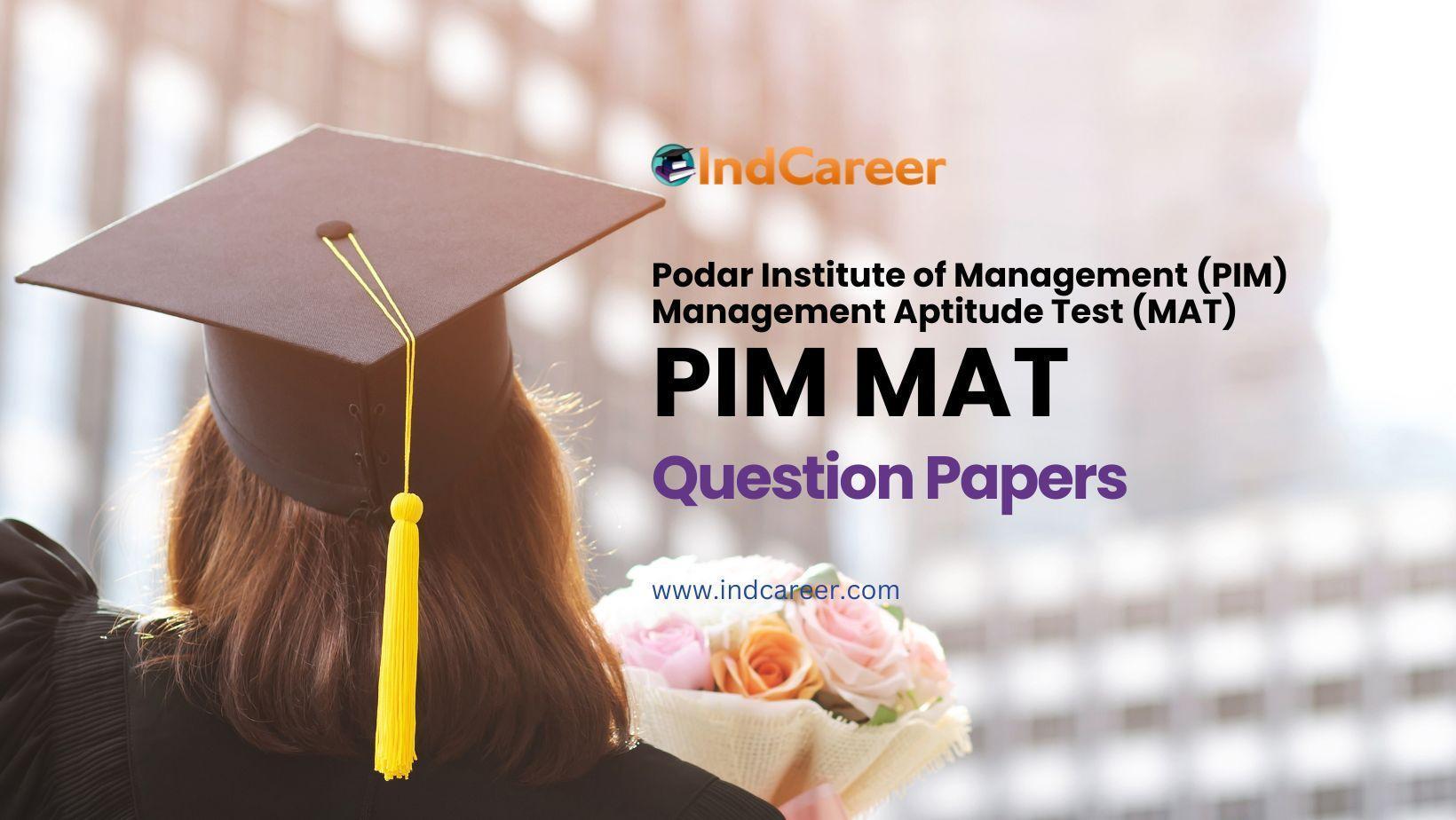 PIM MAT Question Papers