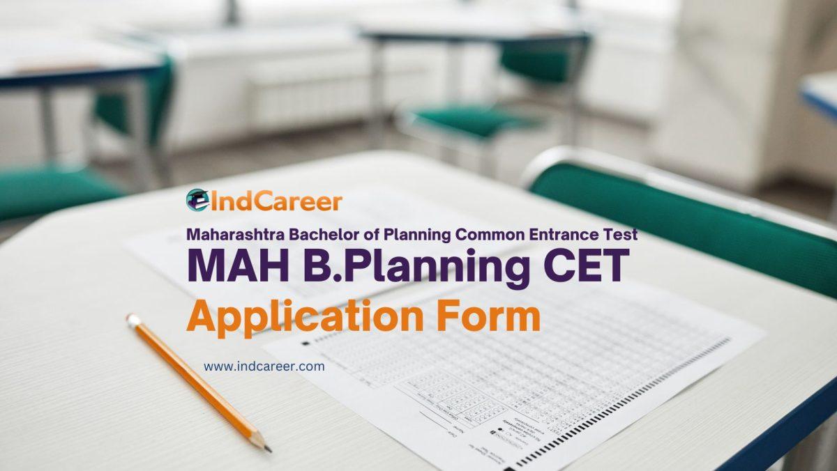 MAH B.Planning CET Application Form