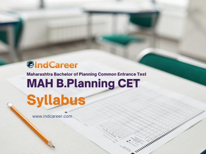 MAH B.Planning CET Syllabus