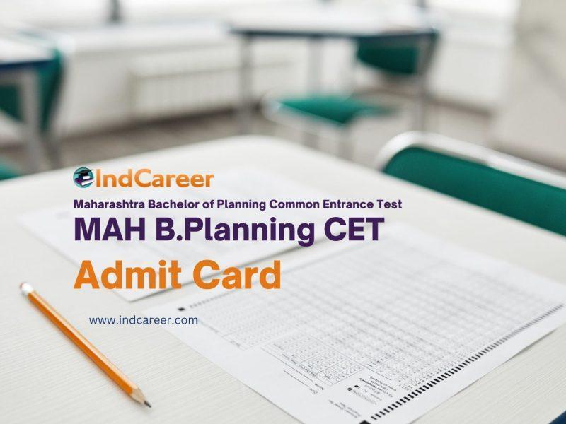 MAH B.Planning CET Admit Card