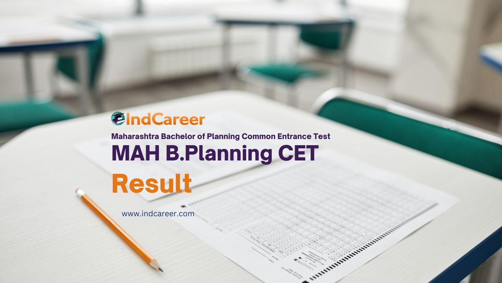 MAH B.Planning CET Result