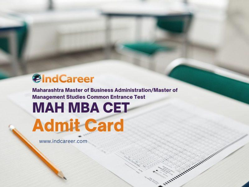 MAH MBA CET Admit Card