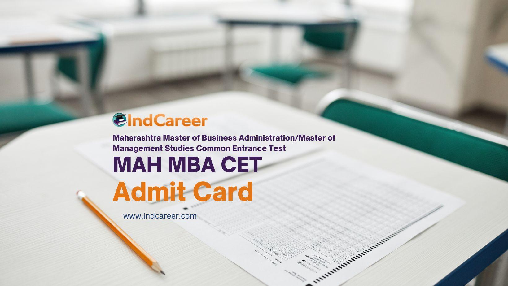MAH MBA CET Admit Card
