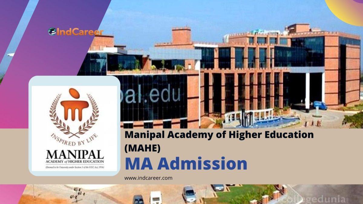 MAHE Manipal MA Admission