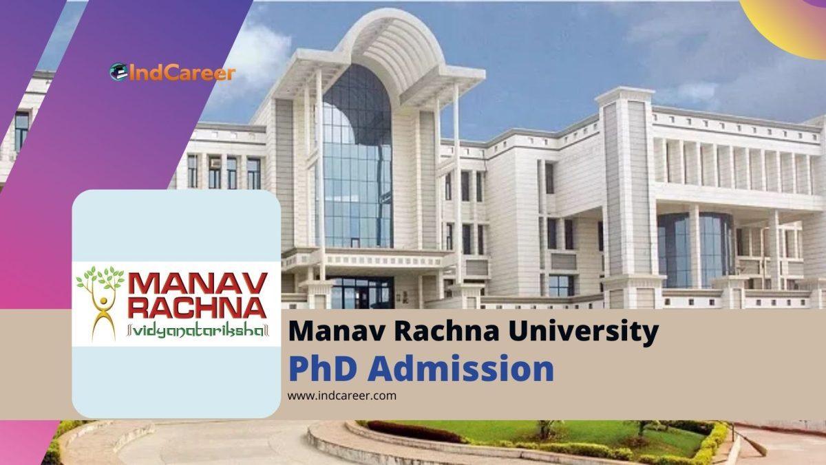 Manav Rachna University PhD Admission