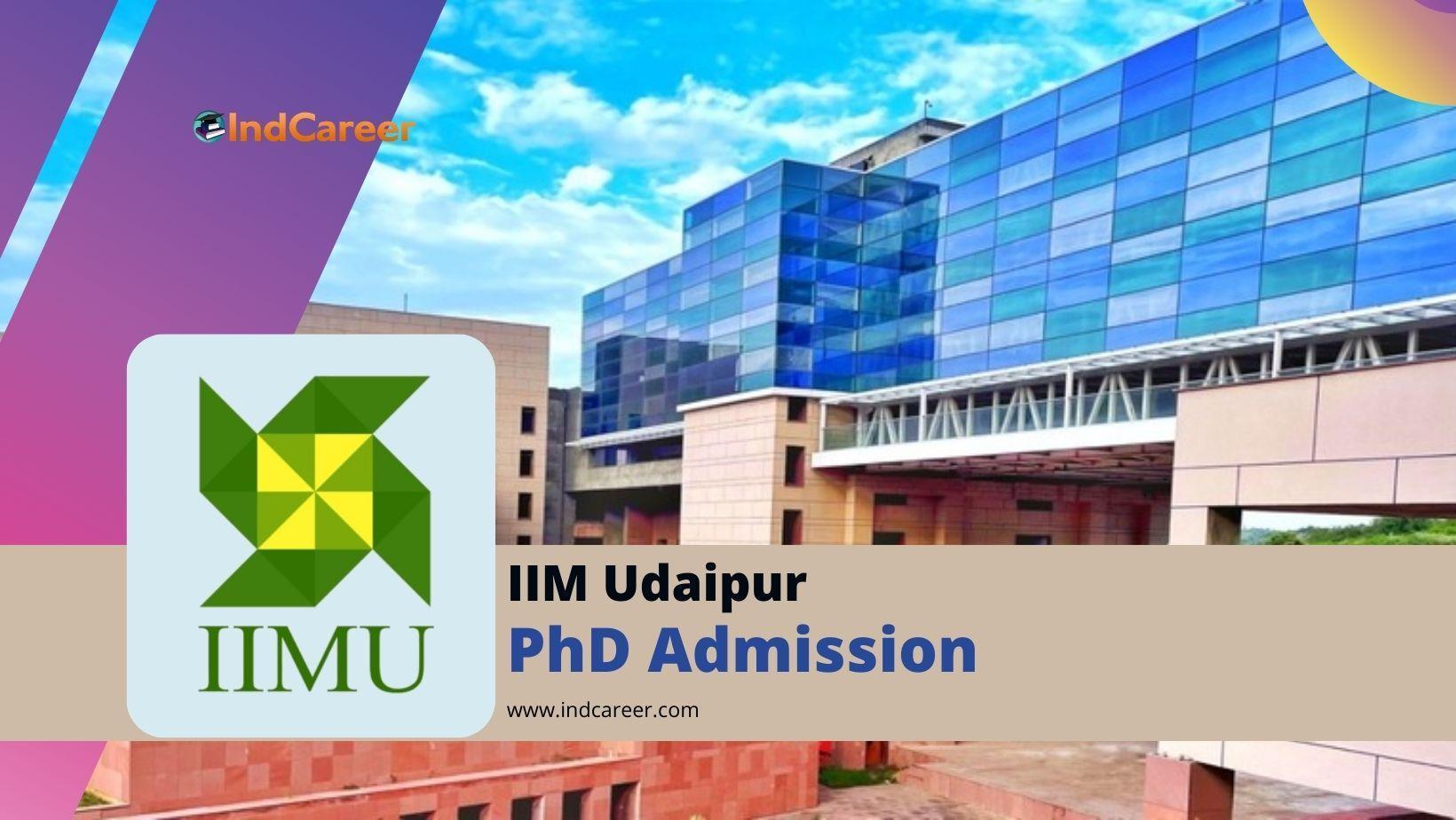 IIM Udaipur PhD Admission