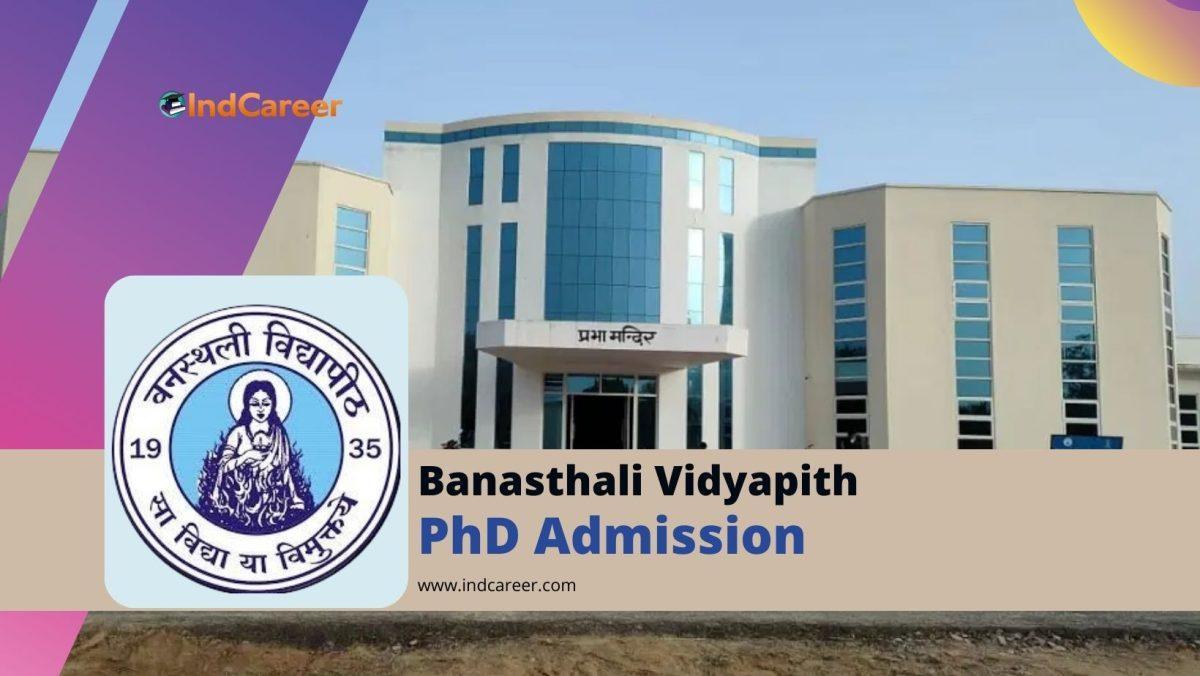 Banasthali Vidyapith PhD Admission