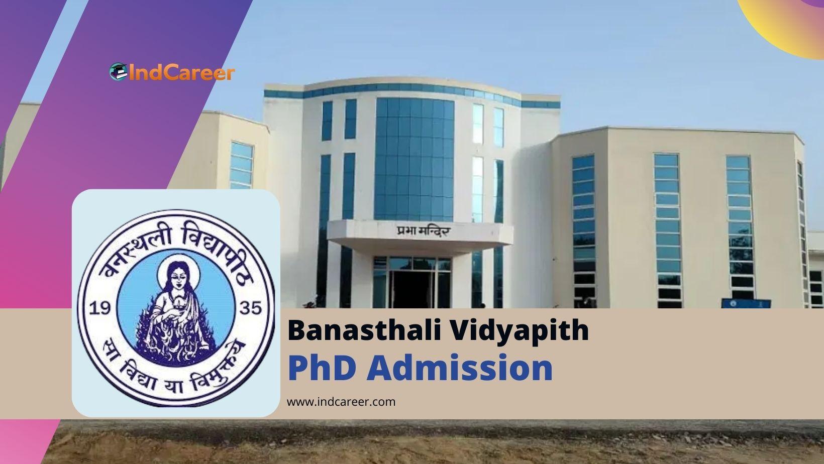 Banasthali Vidyapith PhD Admission