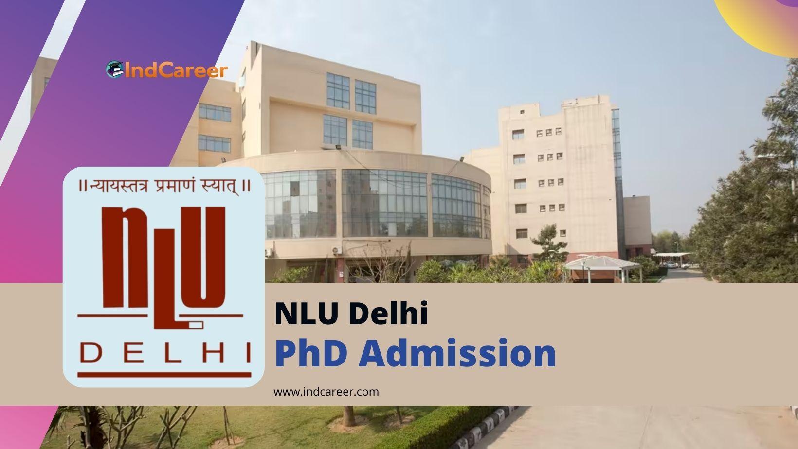 NLU Delhi PhD Admission
