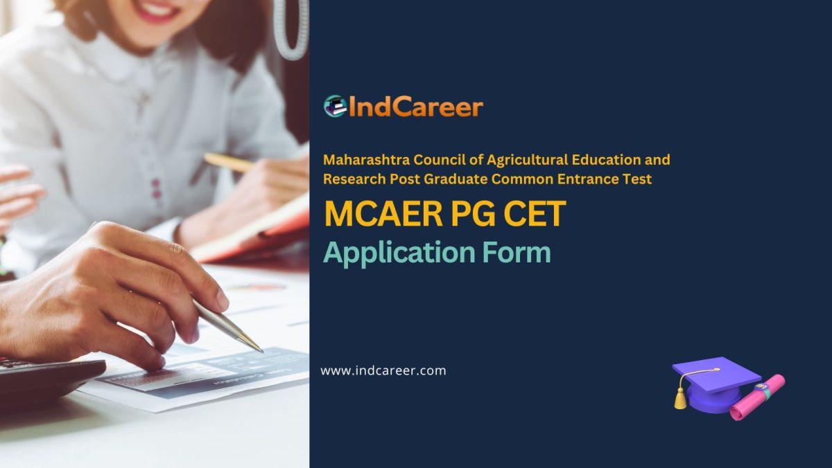 MCAER PG CET Application Form