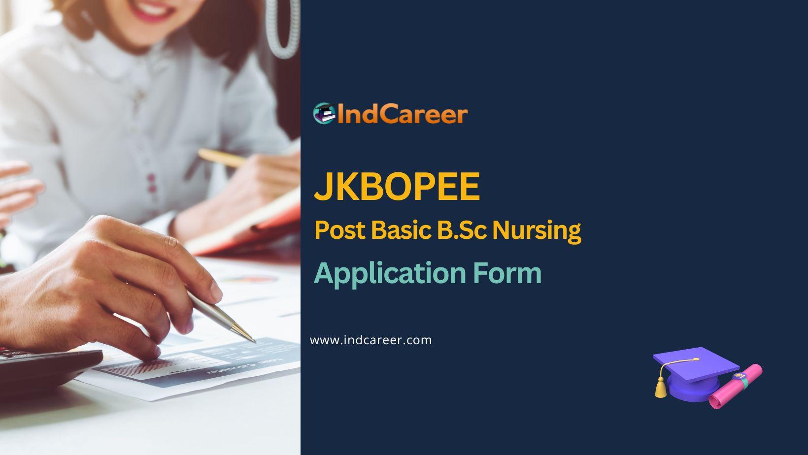 JKBOPEE Post Basic B.Sc Nursing Application Form