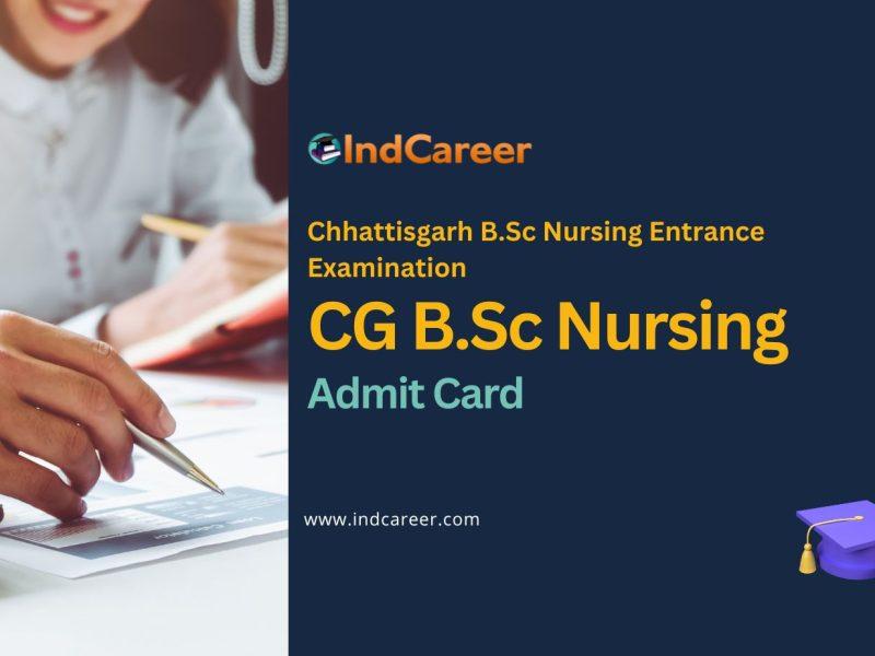 CG B.Sc Nursing Admit Card