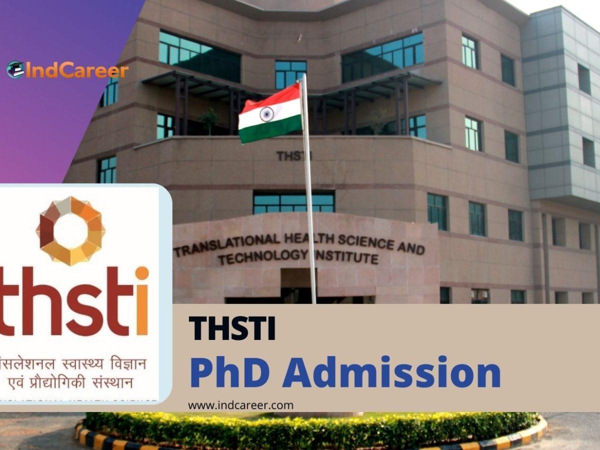 THSTI PhD Admission 2024