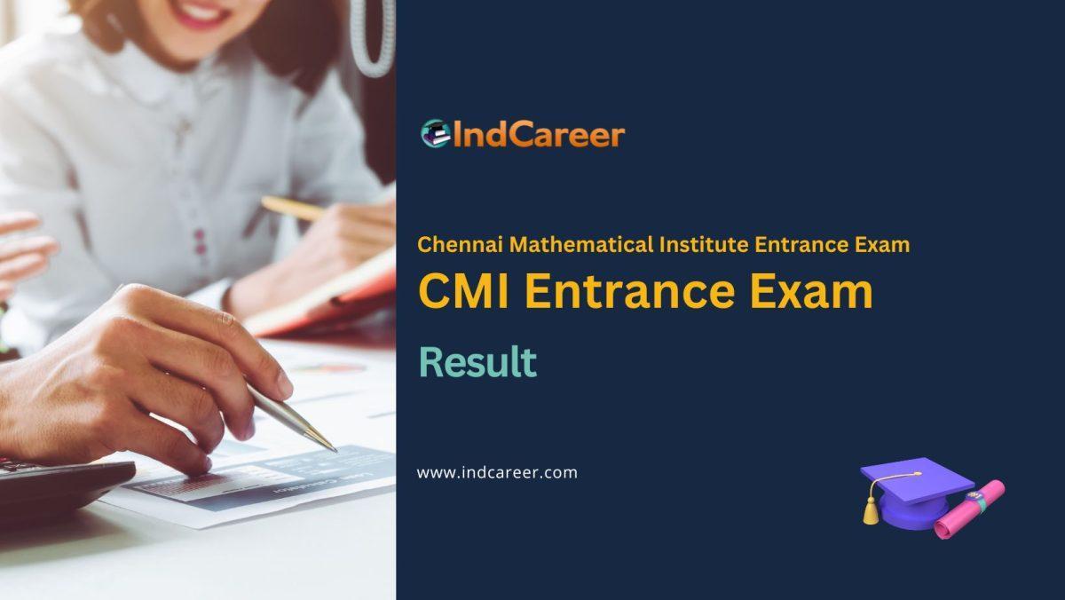 CMI Entrance Exam Result
