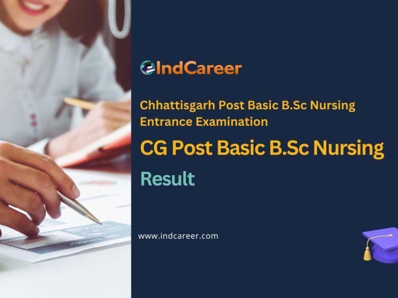 CG Post Basic B.Sc Nursing Result