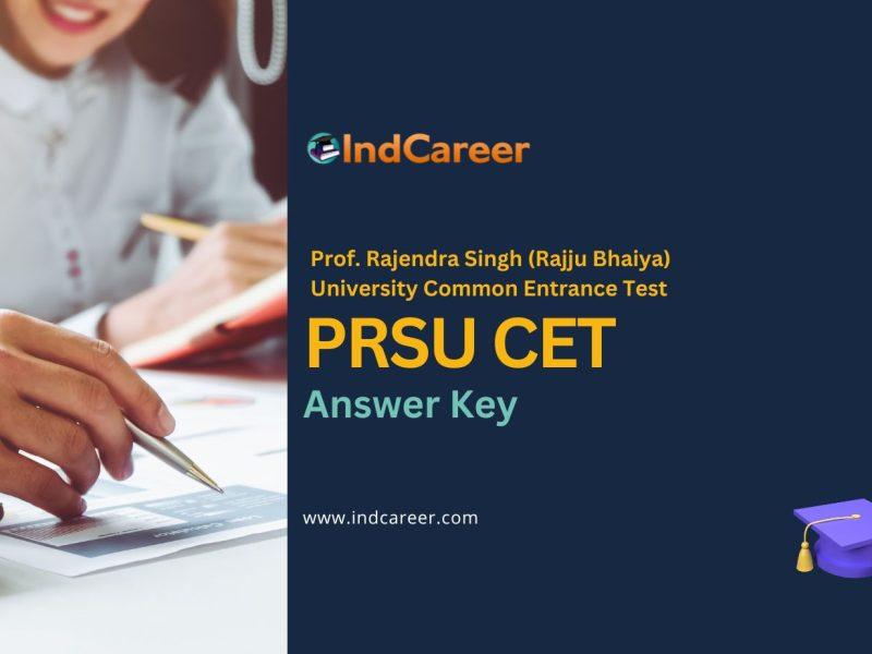 PRSU CET Answer Key
