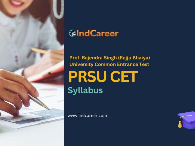 PRSU CET Syllabus