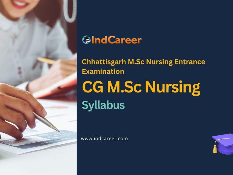 CG M.Sc Nursing Syllabus: