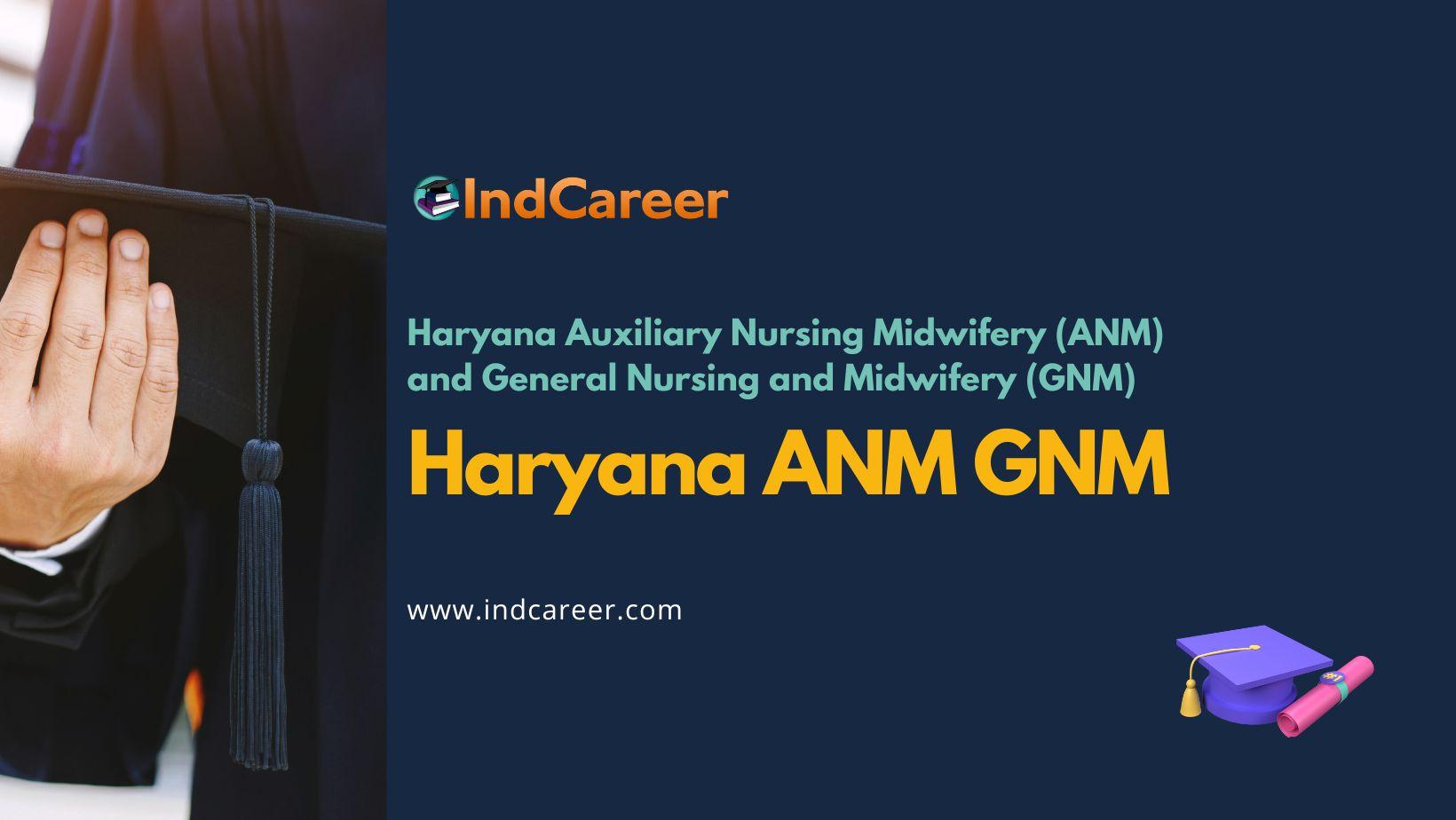 Haryana ANM GNM Admission