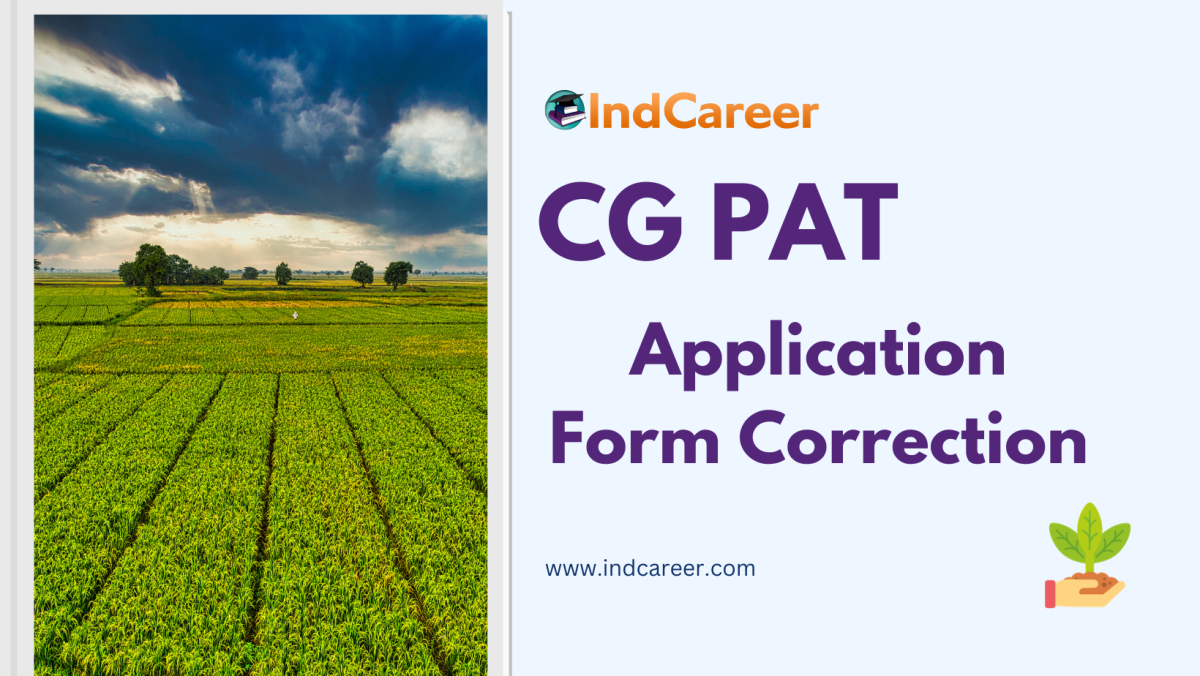 CG PAT Application Form Correction